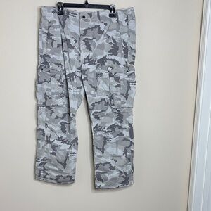 Men's Gray Camouflage Cargo Pants